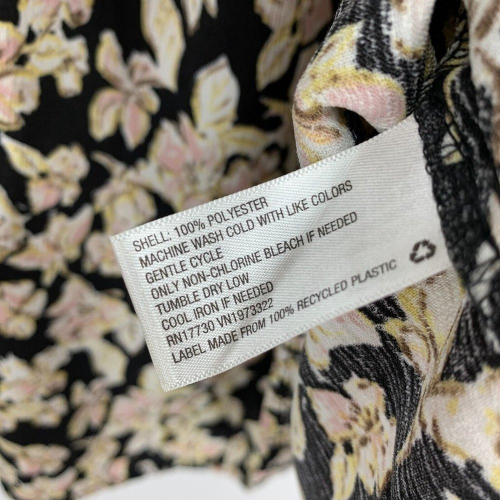 Xhilaration Dress Black Floral Print Off The Shoulder Mini - Picture 6 of 8